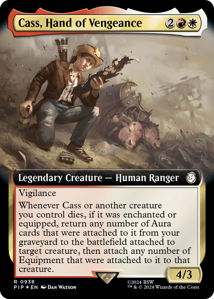 Cass, Hand of Vengeance (Extended Art) (Surge Foil) [Fallout] | Black Swamp Games