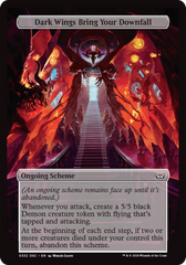 Dark Wings Bring Your Downfall (Full Art) [Duskmourn: Archenemy] | Black Swamp Games