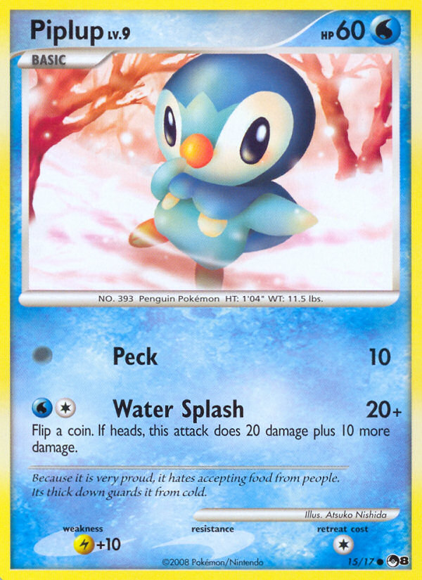 Piplup (15/17) [POP Series 8] | Black Swamp Games