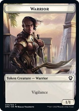 Zombie Knight // Warrior Double-Sided Token [Dominaria United Commander Tokens] | Black Swamp Games