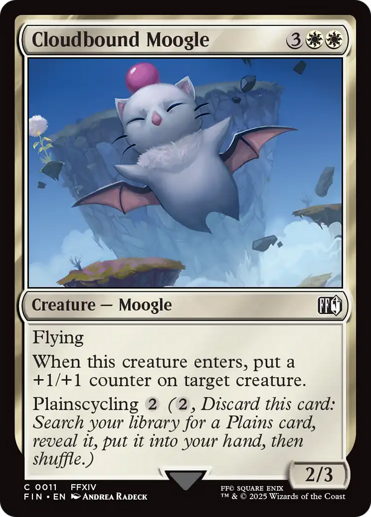 Cloudbound Moogle [FINAL FANTASY] | Black Swamp Games