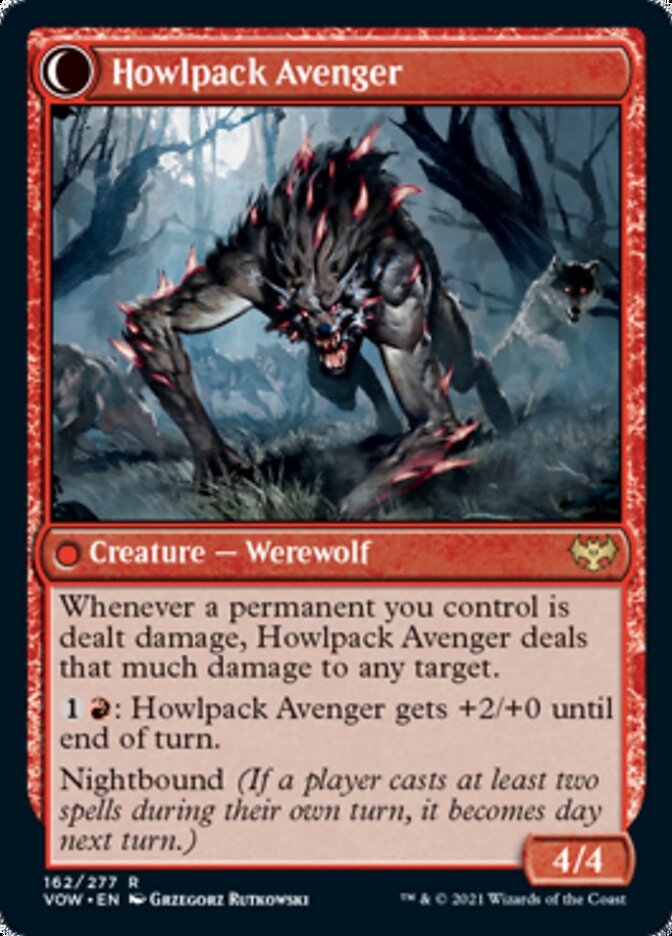 Ill-Tempered Loner // Howlpack Avenger [Innistrad: Crimson Vow] | Black Swamp Games