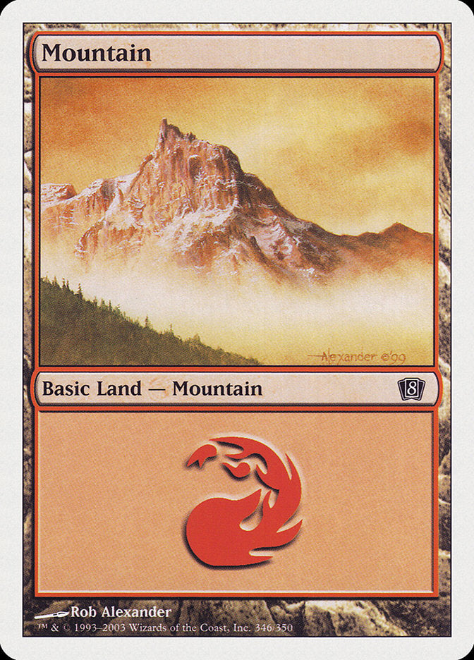 Mountain (346) [Eighth Edition] | Black Swamp Games