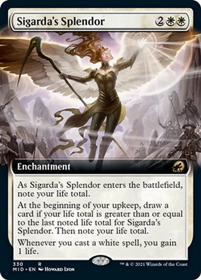Sigarda's Splendor (Extended Art) [Innistrad: Midnight Hunt] | Black Swamp Games