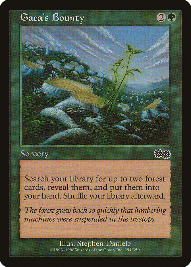 Gaea's Bounty [Urza's Saga] | Black Swamp Games
