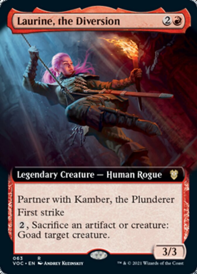 Laurine, the Diversion (Extended Art) [Innistrad: Crimson Vow Commander] | Black Swamp Games