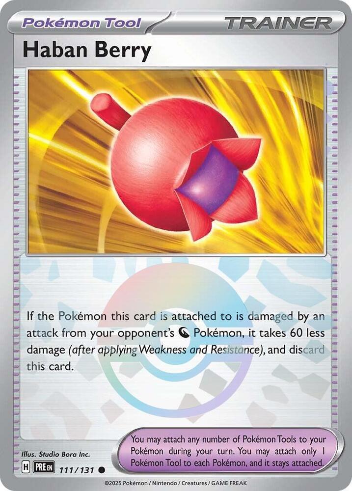 Haban Berry (111/131) (Poke Ball Pattern) [Scarlet & Violet: Prismatic Evolutions] | Black Swamp Games