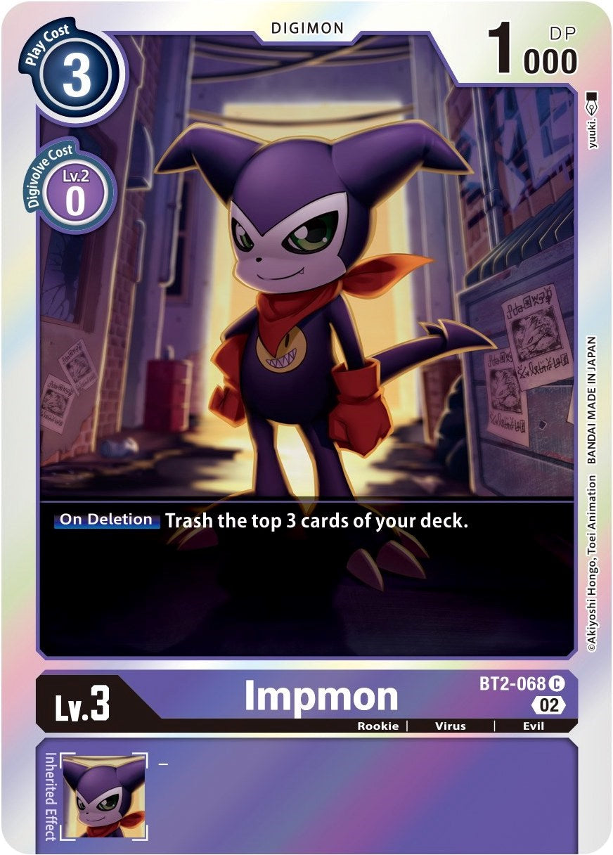 Impmon [BT2-068] (Alternate Art) [Starter Deck: Beelzemon Advanced Deck Set] | Black Swamp Games