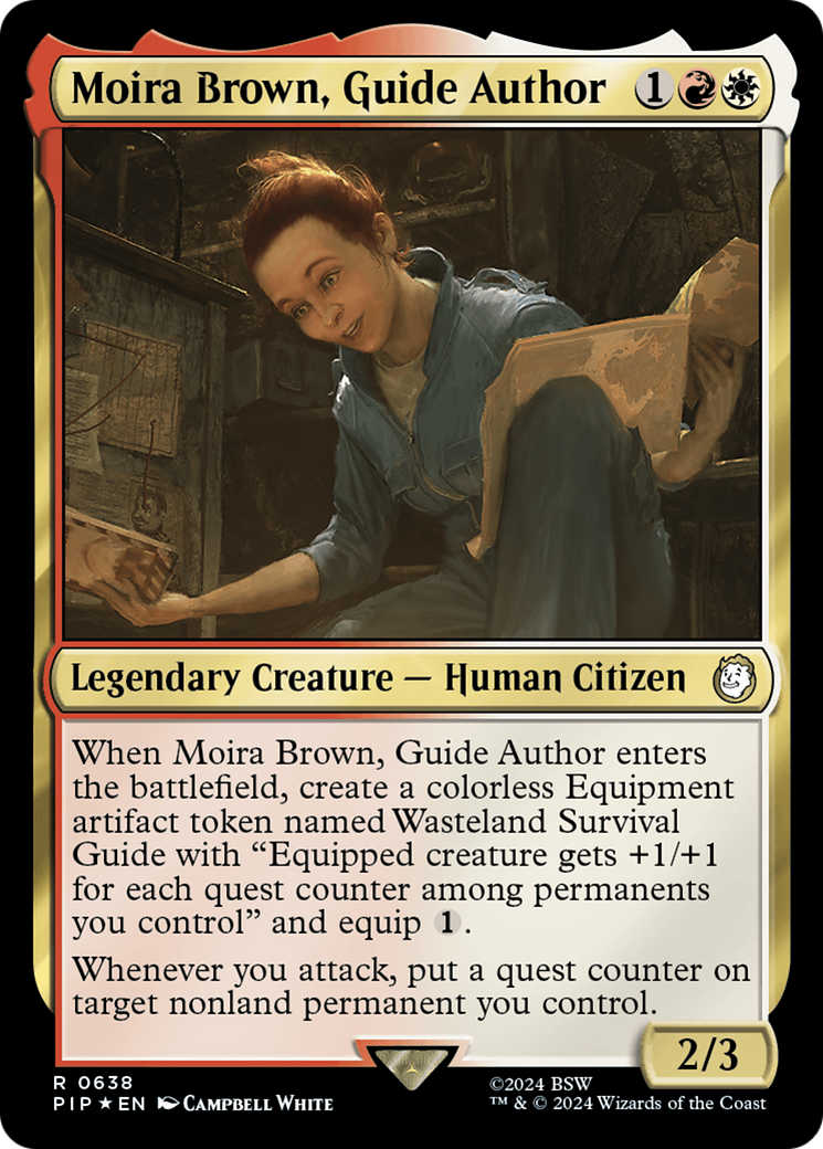 Moira Brown, Guide Author (Surge Foil) [Fallout] | Black Swamp Games