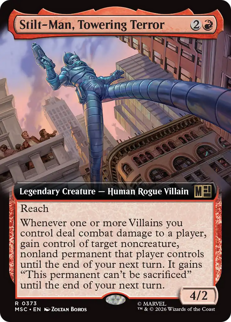 Stilt-Man, Towering Terror (Extended Art) [Marvel Super Heroes Commander] | Black Swamp Games