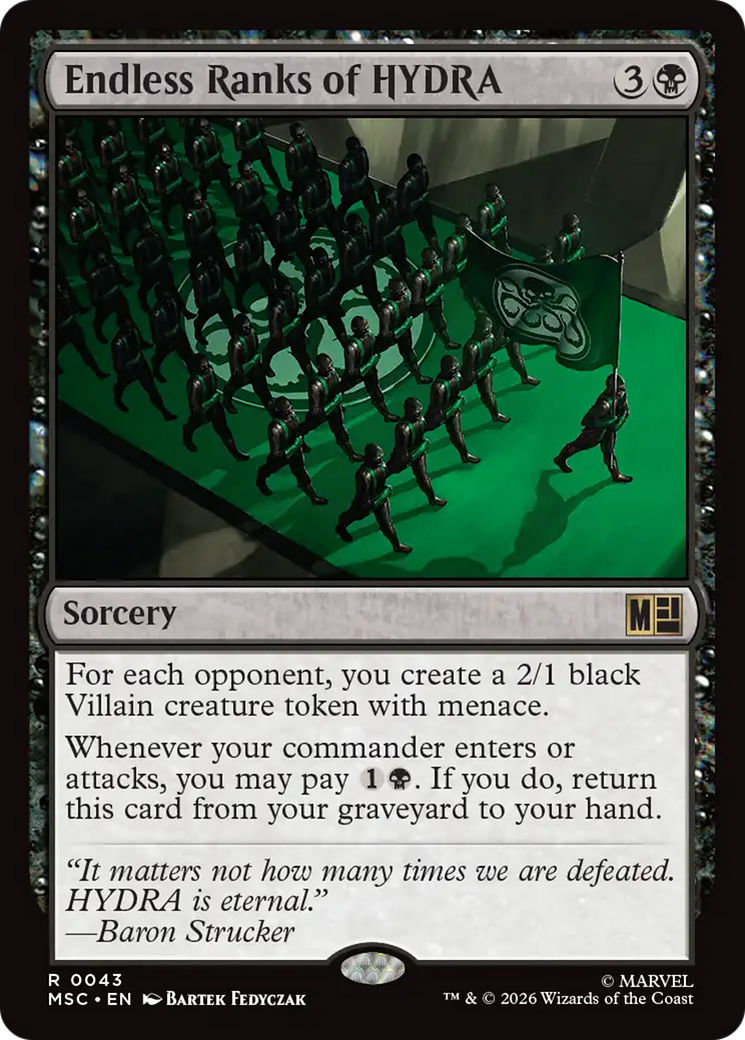 Endless Ranks of HYDRA (Surge Foil) [Marvel Super Heroes Commander] | Black Swamp Games