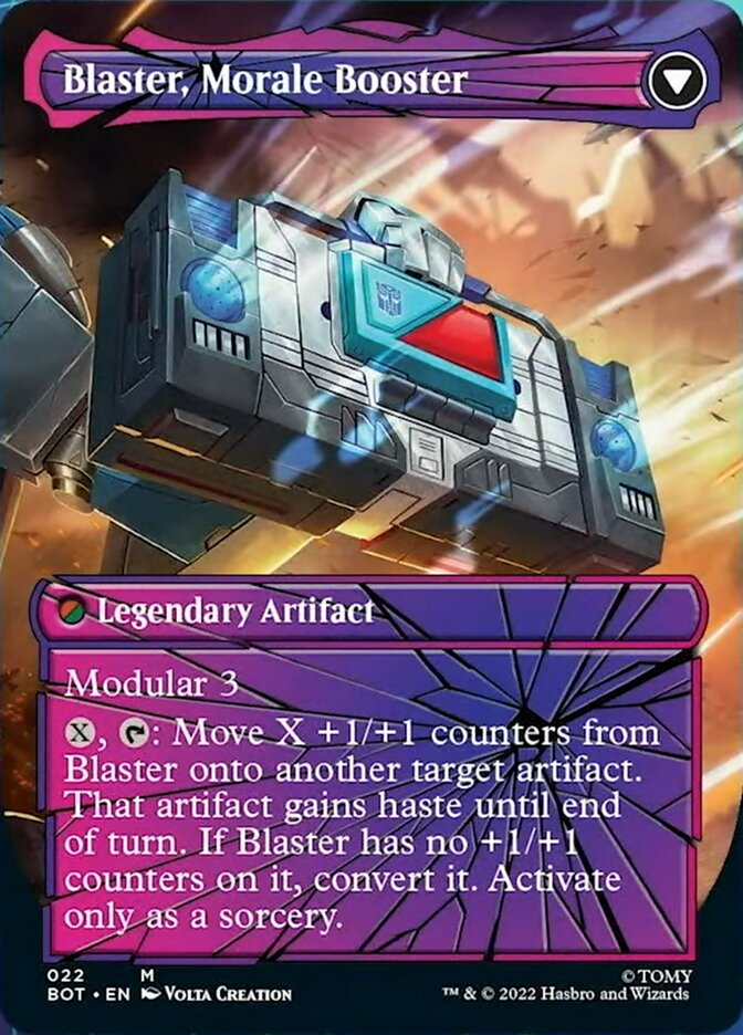 Blaster, Combat DJ // Blaster, Morale Booster (Shattered Glass) [Transformers] | Black Swamp Games
