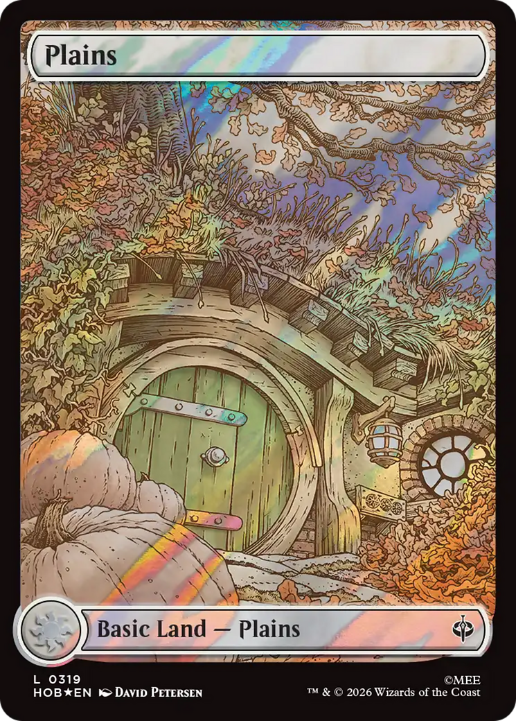 Plains (0319) (Surge Foil) [The Hobbit] | Black Swamp Games