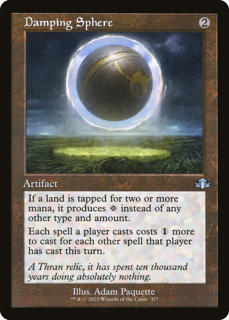 Damping Sphere (Retro) [Dominaria Remastered] | Black Swamp Games