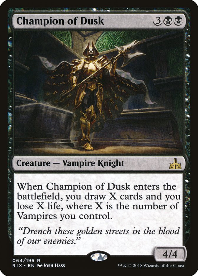 Champion of Dusk [Rivals of Ixalan] | Black Swamp Games