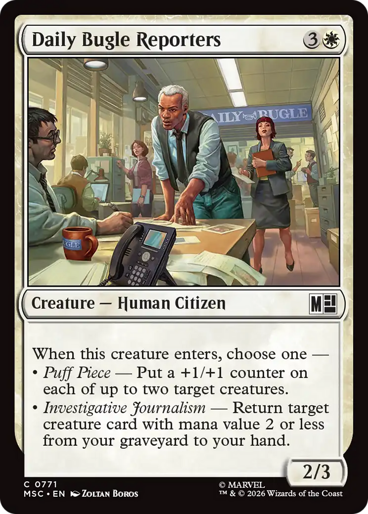 Daily Bugle Reporters [Marvel Super Heroes Commander] | Black Swamp Games