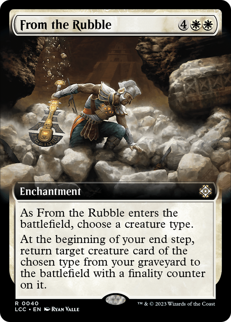 From the Rubble (Extended Art) [The Lost Caverns of Ixalan Commander] | Black Swamp Games