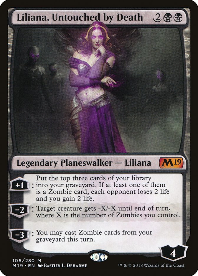 Liliana, Untouched by Death [Core Set 2019] | Black Swamp Games