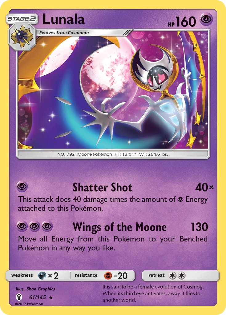 Lunala (61/145) (Theme Deck Exclusive) [Sun & Moon: Guardians Rising] | Black Swamp Games