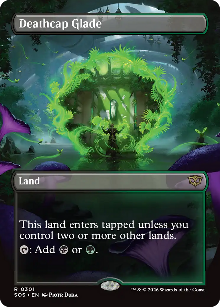 Deathcap Glade (Borderless) [Secrets of Strixhaven] | Black Swamp Games