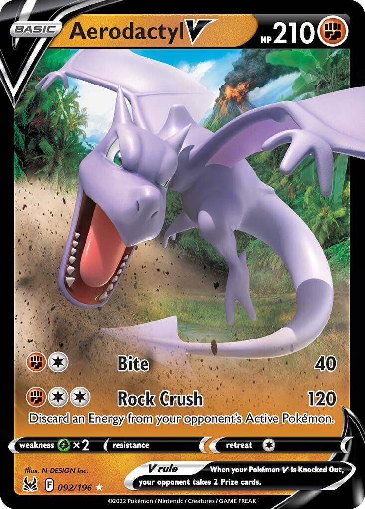 Aerodactyl V (092/196) [Sword & Shield: Lost Origin] | Black Swamp Games