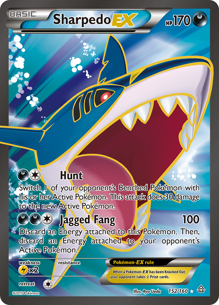 Sharpedo EX (152/160) [XY: Primal Clash] | Black Swamp Games