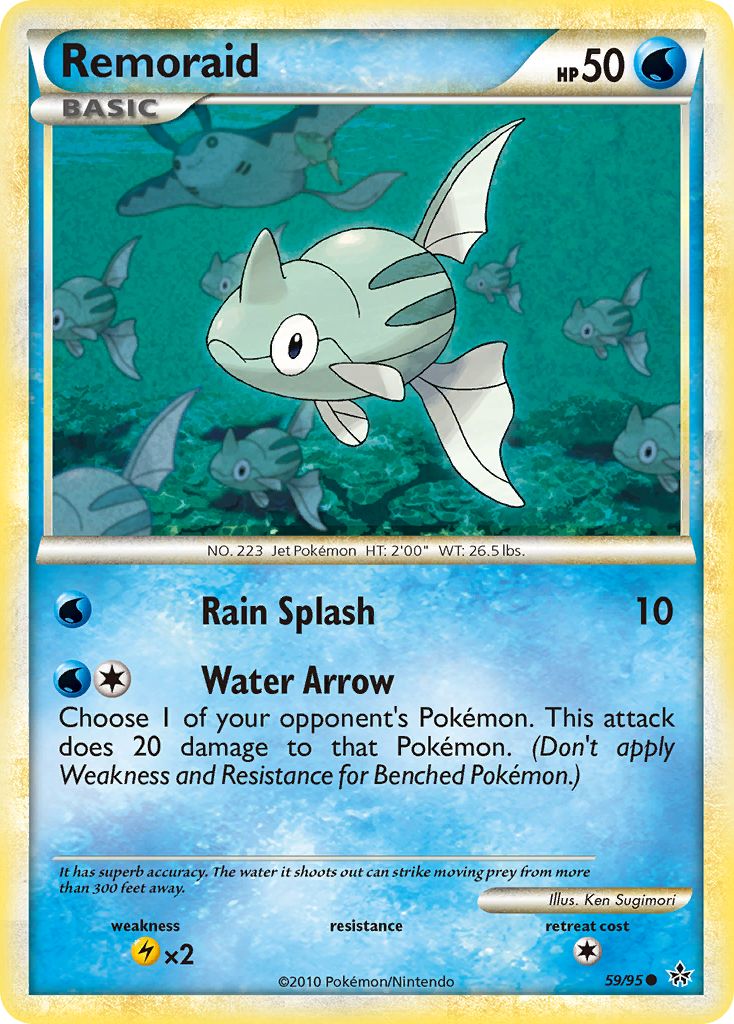 Remoraid (59/95) [HeartGold & SoulSilver: Unleashed] | Black Swamp Games