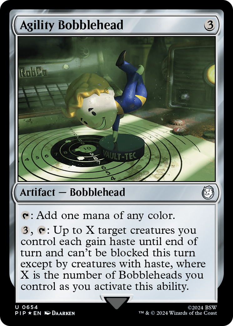 Agility Bobblehead (Surge Foil) [Fallout] | Black Swamp Games