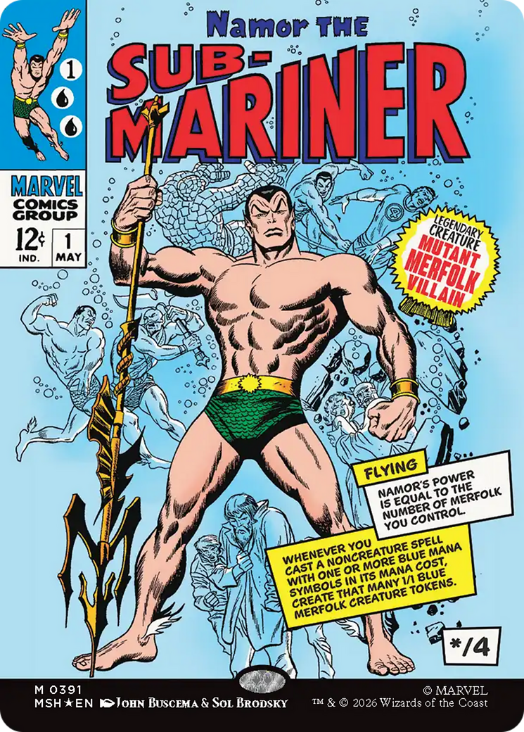 Namor The Sub-Mariner (Borderless) [Marvel Super Heroes] | Black Swamp Games