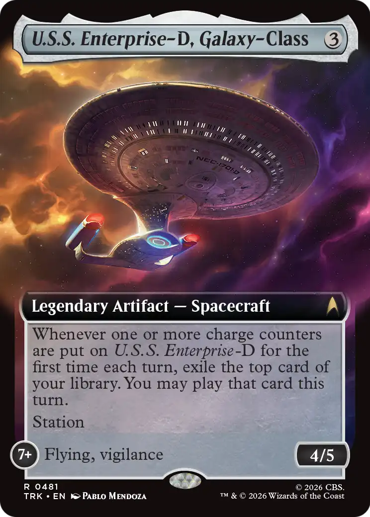 U.S.S. Enterprise-D, Galaxy-Class (Extended Art) [Star Trek] | Black Swamp Games