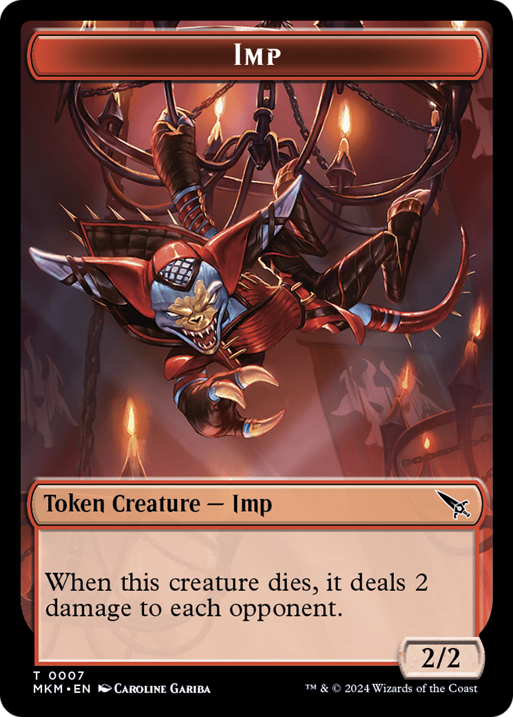 Thopter (0020) // Imp Double-Sided Token [Murders at Karlov Manor Tokens] | Black Swamp Games