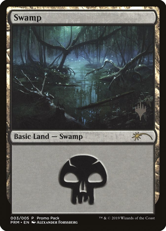 Swamp (3) [Core Set 2020 Promo Pack] | Black Swamp Games