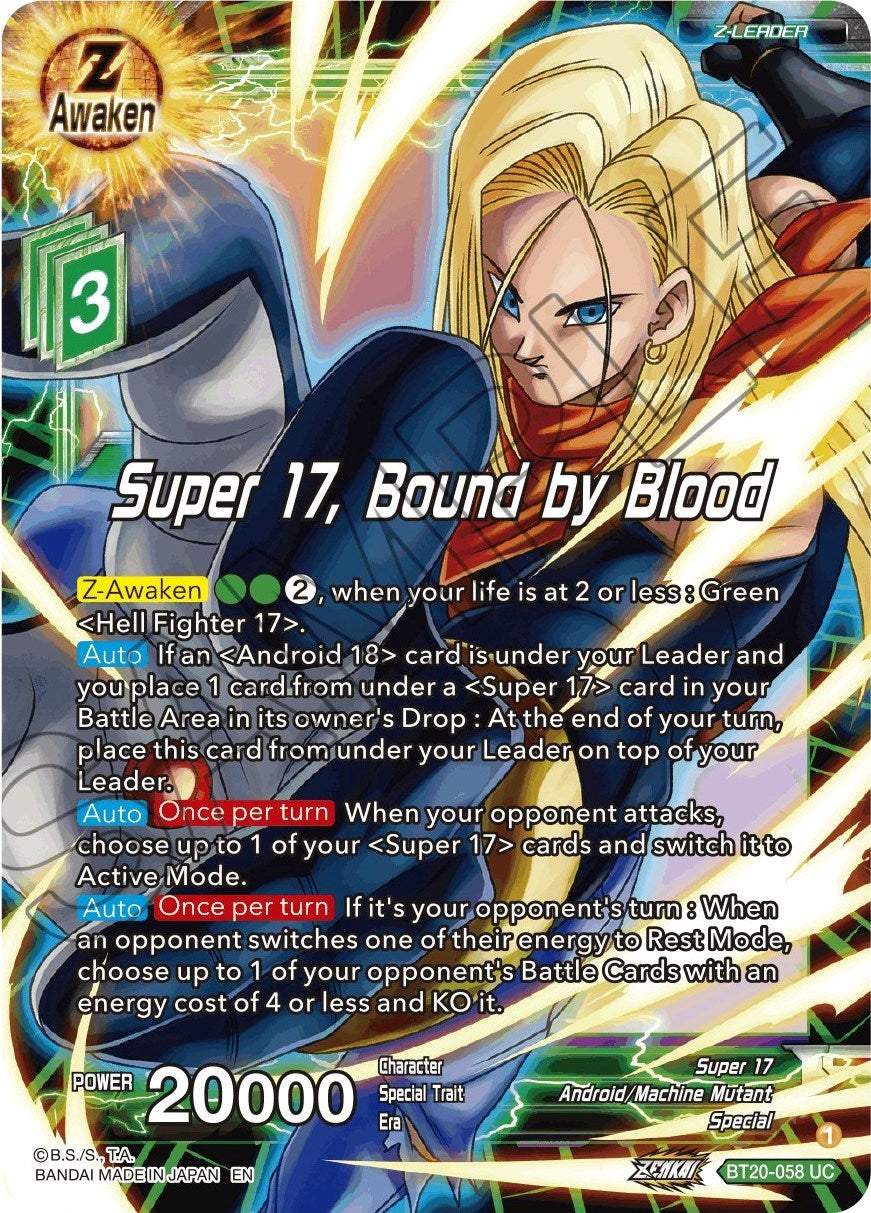Super 17, Bound by Blood (BT20-058) [Power Absorbed] | Black Swamp Games