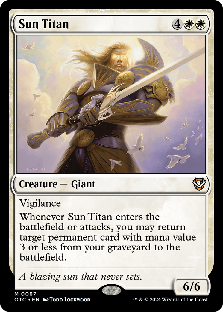 Sun Titan [Outlaws of Thunder Junction Commander] | Black Swamp Games