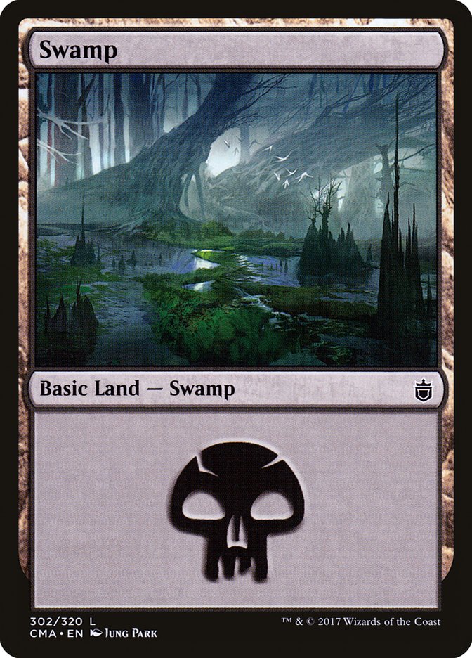 Swamp (302) [Commander Anthology] | Black Swamp Games