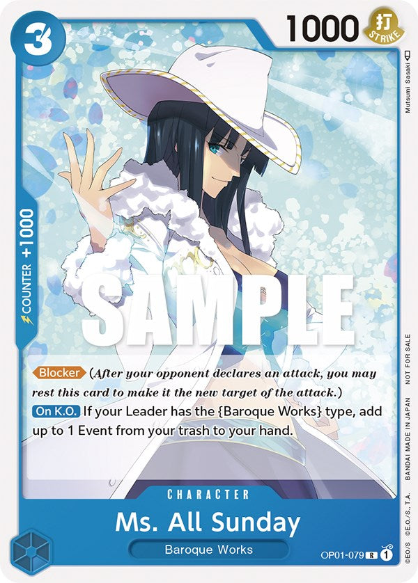 Ms. All Sunday (Promotion Pack 2023) [One Piece Promotion Cards] | Black Swamp Games