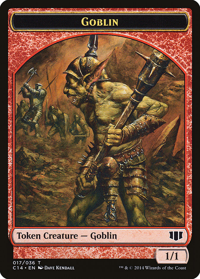Goblin // Goat Double-Sided Token [Commander 2014 Tokens] | Black Swamp Games