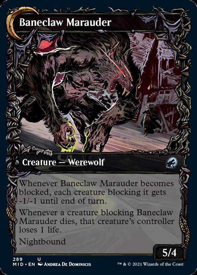Baneblade Scoundrel // Baneclaw Marauder (Showcase Equinox) [Innistrad: Midnight Hunt] | Black Swamp Games