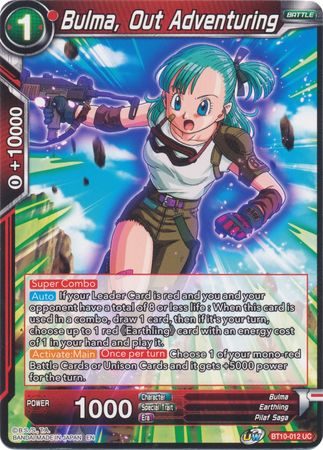 Bulma, Out Adventuring (BT10-012) [Rise of the Unison Warrior 2nd Edition] | Black Swamp Games