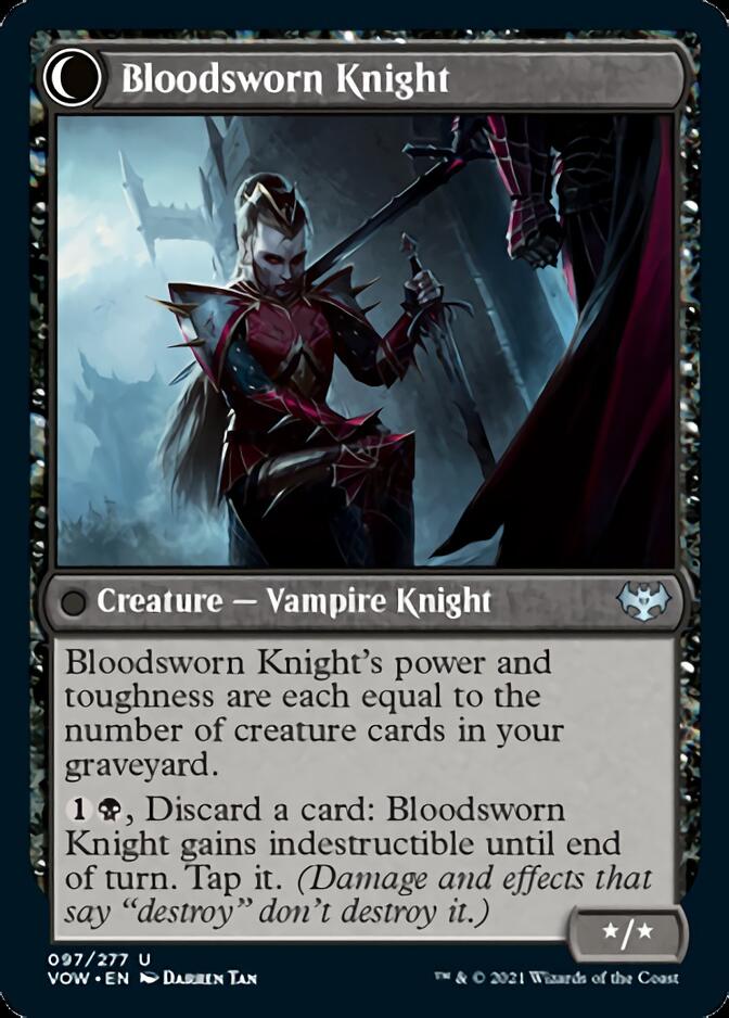 Bloodsworn Squire // Bloodsworn Knight [Innistrad: Crimson Vow] | Black Swamp Games