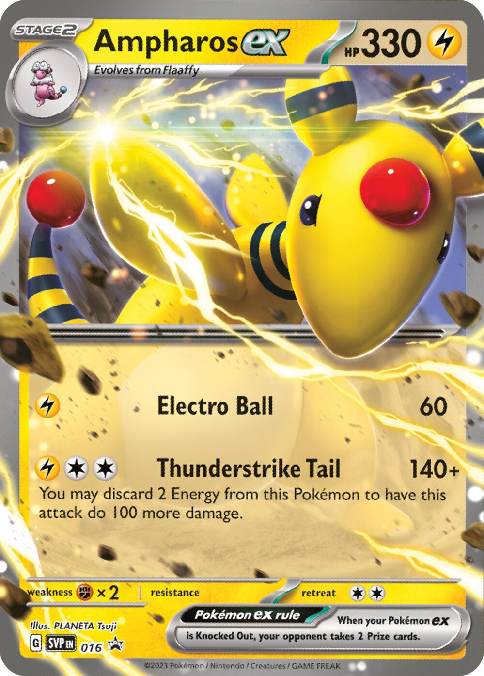 Ampharos ex (016) [Scarlet & Violet: Black Star Promos] | Black Swamp Games