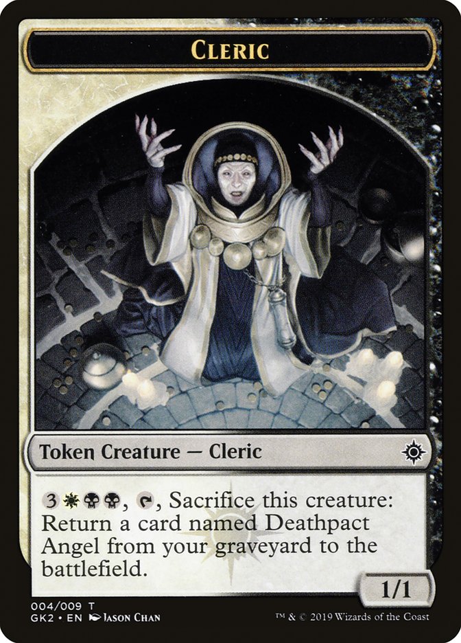 Cleric // Treasure Double-Sided Token [Ravnica Allegiance Guild Kit Tokens] | Black Swamp Games