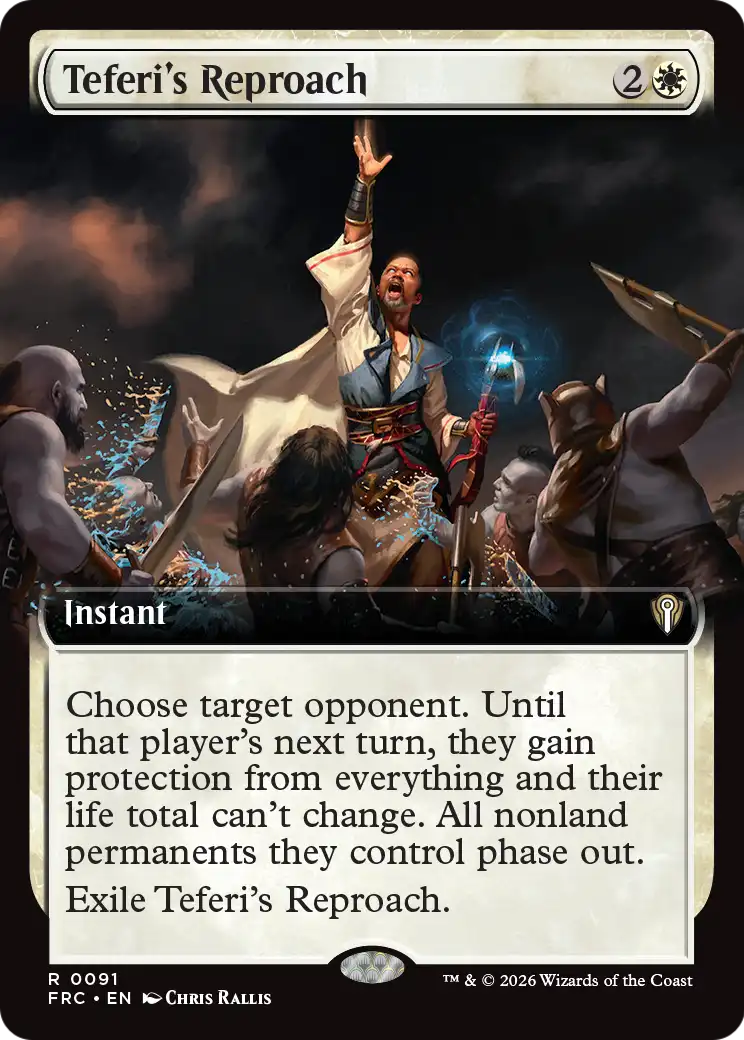 Teferi's Reproach (Extended Art) [Reality Fracture Commander] | Black Swamp Games