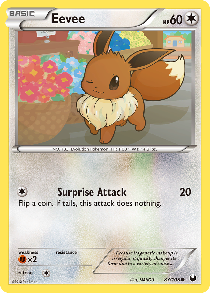 Eevee (83/108) [Black & White: Dark Explorers] | Black Swamp Games