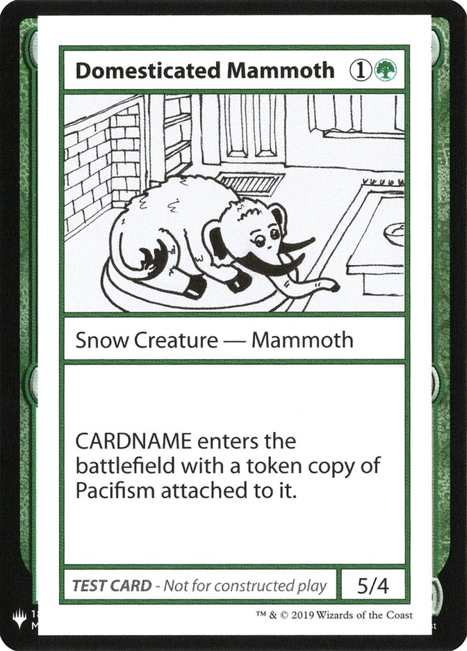 Domesticated Mammoth [Mystery Booster Playtest Cards] | Black Swamp Games