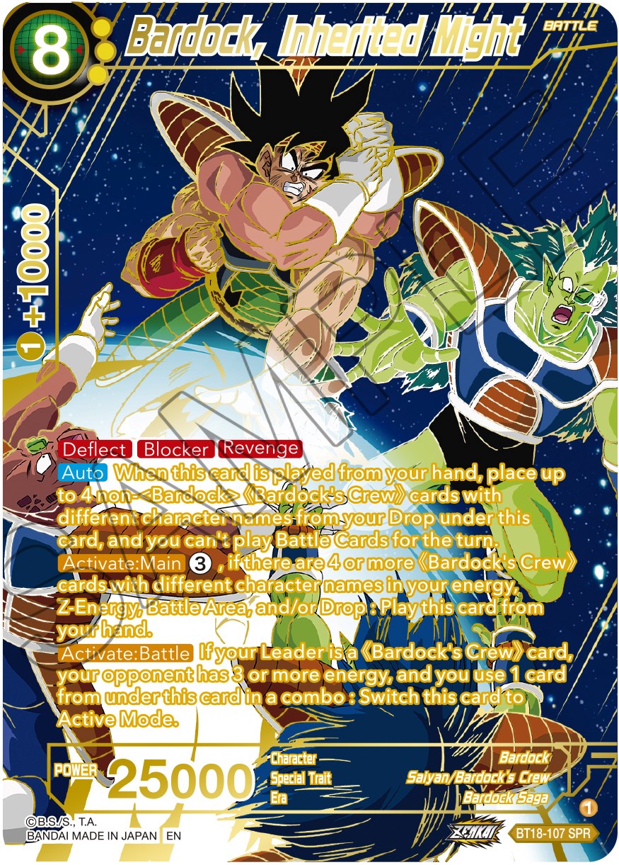 Bardock, Inherited Might (SPR) (BT18-107) [Dawn of the Z-Legends] | Black Swamp Games