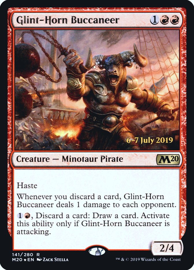 Glint-Horn Buccaneer [Core Set 2020 Prerelease Promos] | Black Swamp Games