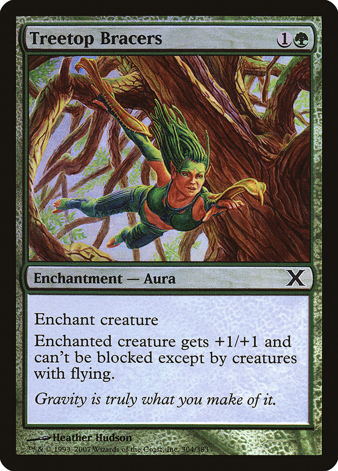 Treetop Bracers (Premium Foil) [Tenth Edition] | Black Swamp Games