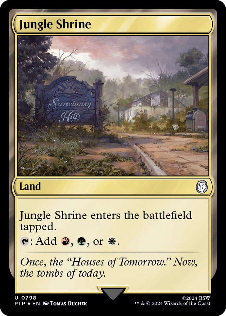 Jungle Shrine (Surge Foil) [Fallout] | Black Swamp Games