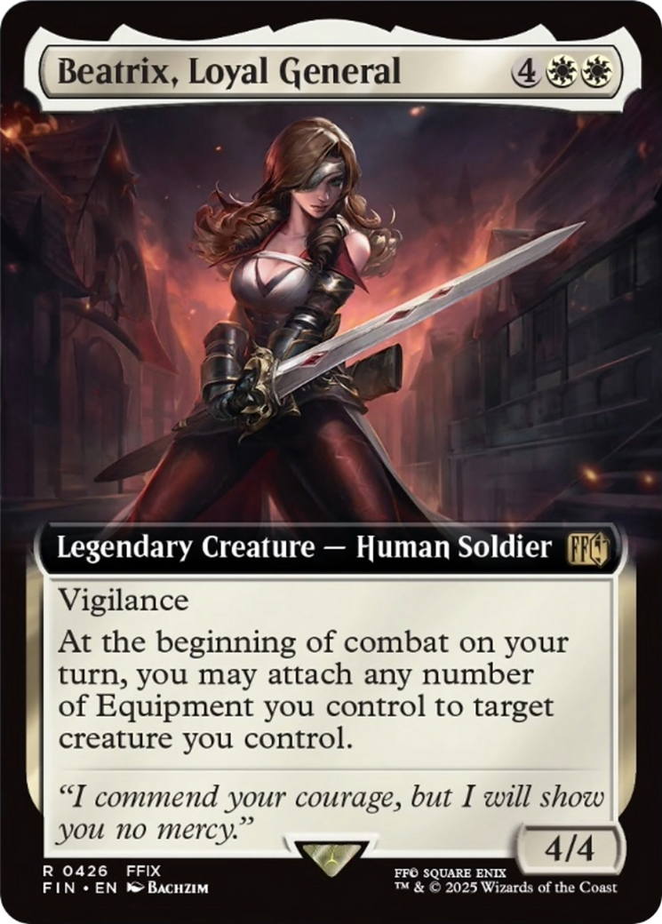 Beatrix, Loyal General (Extended Art) [FINAL FANTASY] | Black Swamp Games